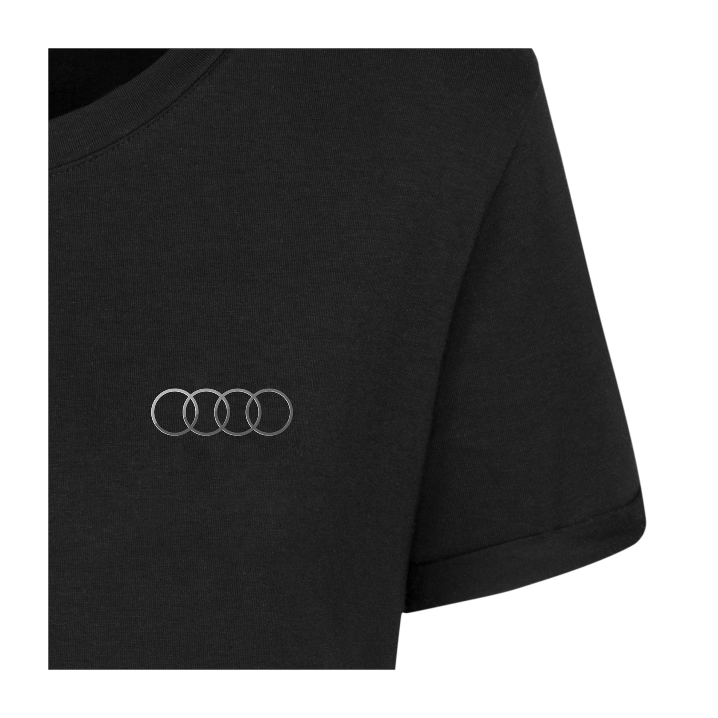 Original Audi T-Shirt Ringe, Damen, schwarz